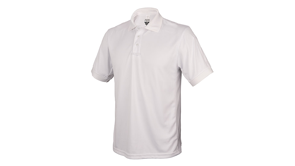 Flying Cross Short Sleeve Impact Polo - Men's, White, Extra Large, 320000XLARGENA