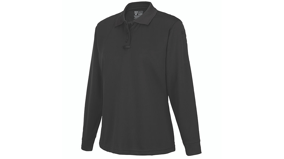 Flying Cross Long Sleeve Impact Polo - Women's, Black, Large, 3221W10LARGENA