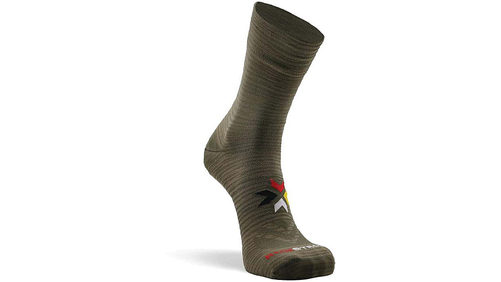Fox River Canyon Ultra-Lightweight Crew Running Sock, Olive, Small, 124794
