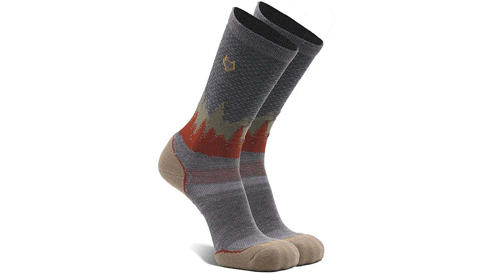 Fox River Decorah Medium Weight Crew Hiking Sock - Men's, Grey/Brass, Medium, 122454