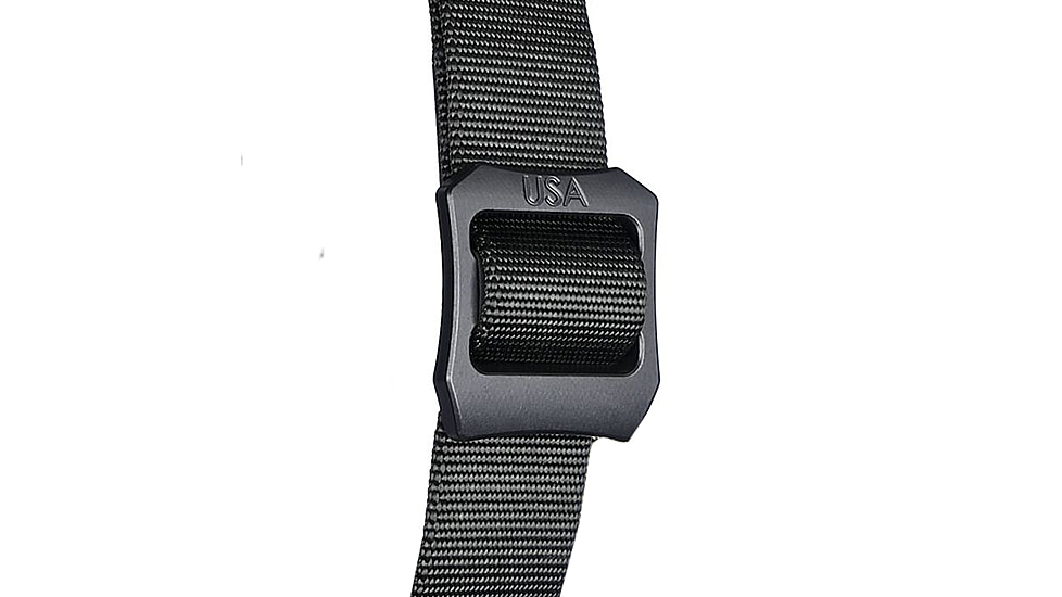G-Code EDC Quest Belt, Black Belt/Black Anodized Buckle, 4XL 52in-56in, QUEST-BK-BK-4XL