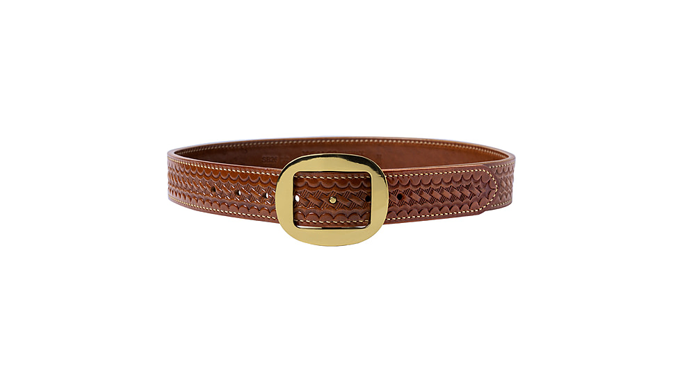 Galco SB26 1 1/2in Center Post Flat Back Basket Stamped Holster Belt, Tan, 46in, SB26-46