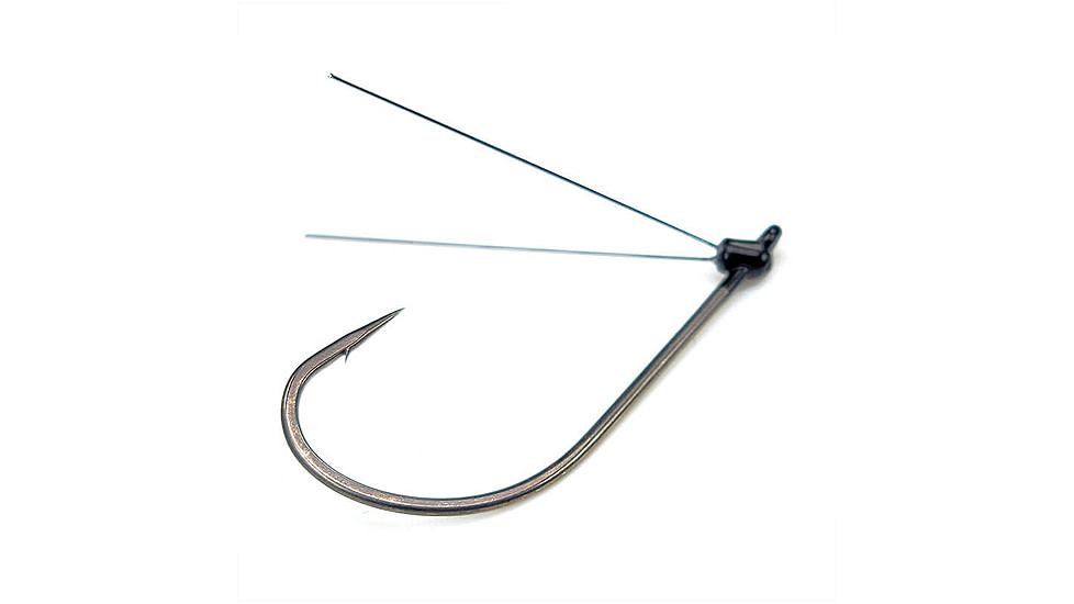 Gamakatsu G-Finesse Weedless Wacky Hook, Titanium wdguard Nano Coat, Size 3/0, Qty 4, 367213