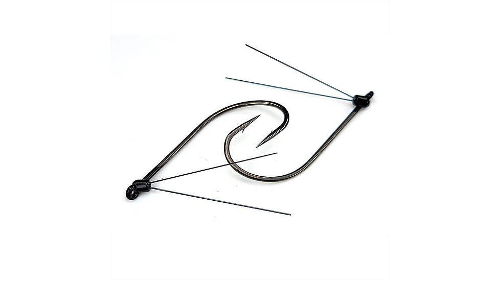 Gamakatsu G-Finesse Weedless Wacky Hook, Titanium wdguard Nano Coat, Size 3/0, Qty 4, 367213