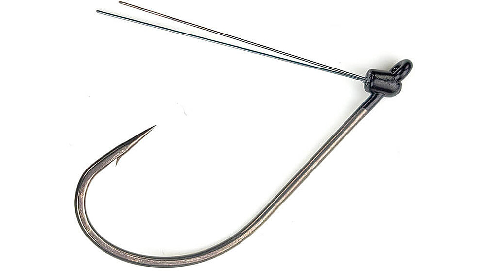 Gamakatsu G-Finesse Weedless Wacky Hook, Titanium wdguard Nano Coat, Size 3/0, Qty 4, 367213