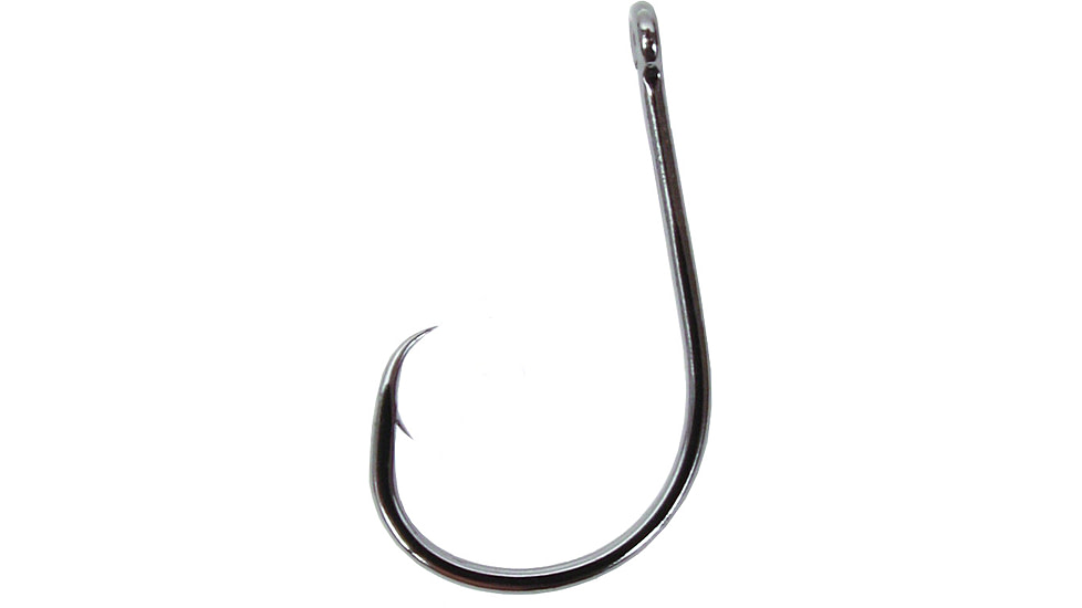 Gamakatsu Octopus Circle Hook, Needle Point, Ringed Eye, NS Black, Size 1, 25 per Pack, 265410-25