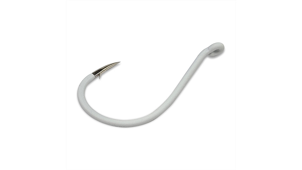 Gamakatsu Octopus Hook, Barbed, Needle Point Ringed Eye, Glow, Size 6, 7 per Pack, 02607-GL