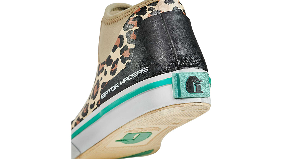 Gator Waders Camp Boots - Womens, Leopard/Aqua, 6 US, CAM3001W6