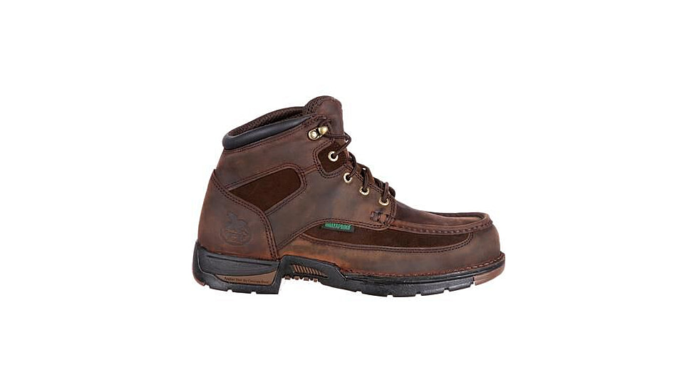 Georgia Boot Athens Waterproof 6 inch Work Boot w/Steel Toe - Men's, Brown, 13, G7603-130M