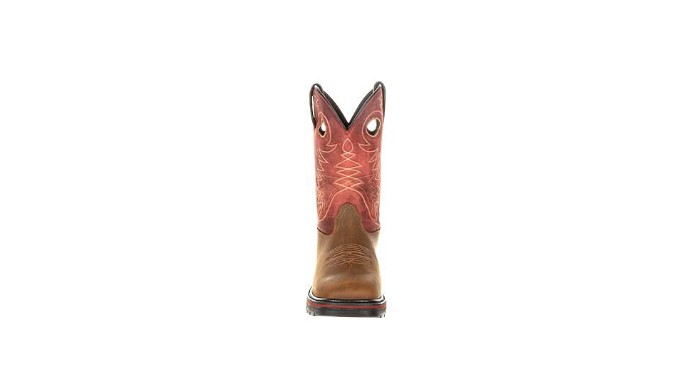 Georgia Boot Carbo-Tec Waterproof 11 inch Pull-On Boot - Mens, Brown/Red, 12, GB00221-120M