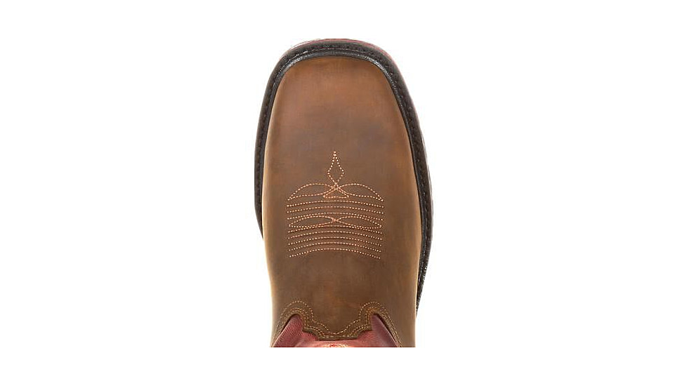 Georgia Boot Carbo-Tec Waterproof 11 inch Pull-On Boot - Mens, Brown/Red, 12, GB00221-120M