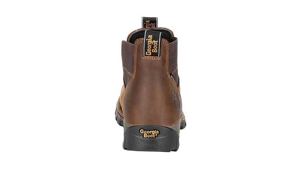 Georgia Boot Eagle One Waterproof Chelsea 4 inch Work Boot - Mens, Brown, 9.5 Wide, GB00315-095W