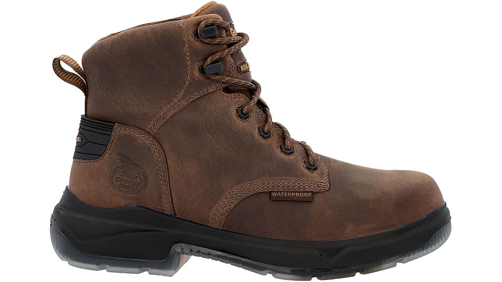 Georgia Boot FLXpoint Ultra Composite Toe 6in Work Boot - Mens, Medium, Brown, 8.5, GB00552-085M