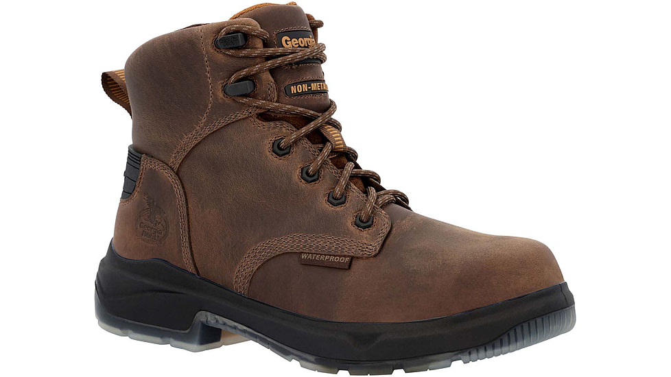Georgia Boot FLXpoint Ultra Composite Toe 6in Work Boot - Mens, Medium, Brown, 8.5, GB00552-085M