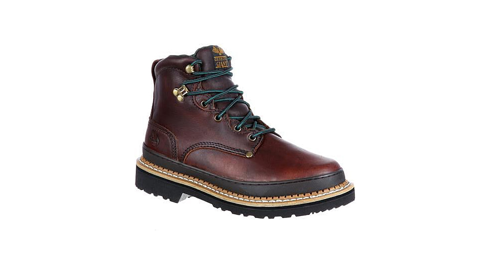 Georgia Boot Giant 6 inch Work Boot w/Steel Toe - Mens, Soggy Brown, 9.5 Wide, G6374-095W