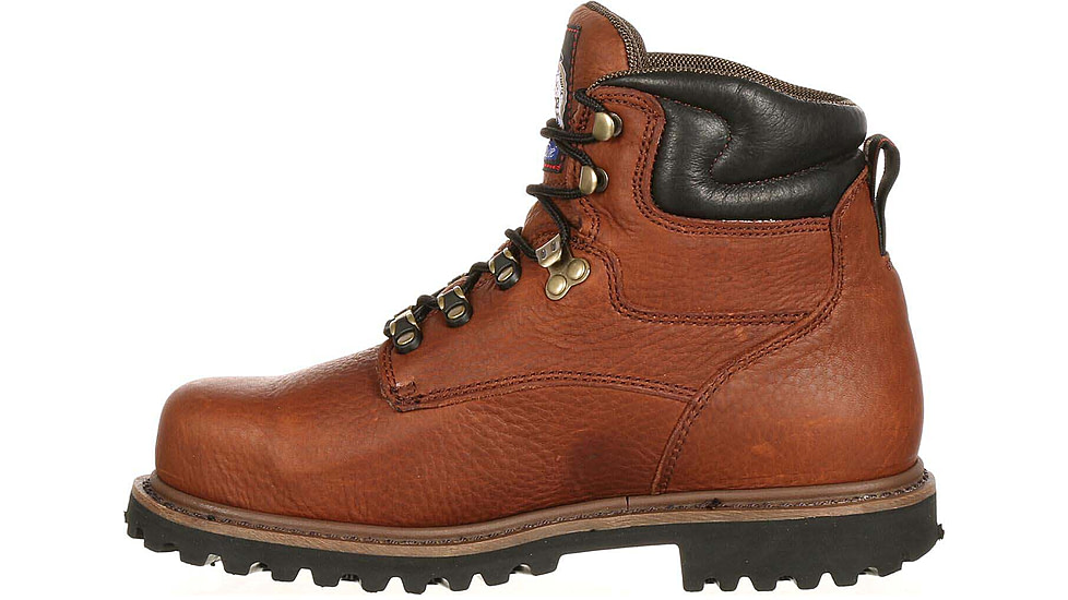 Georgia Boot Hammer Internal Metatarsal Steel Toe 6in Work Boot - Mens, Wide, Briar Brown, 8.5, G6315-085W