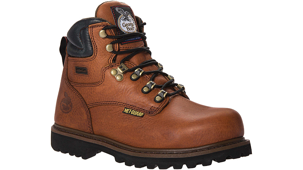 Georgia Boot Hammer Internal Metatarsal Steel Toe 6in Work Boot - Mens, Wide, Briar Brown, 8.5, G6315-085W