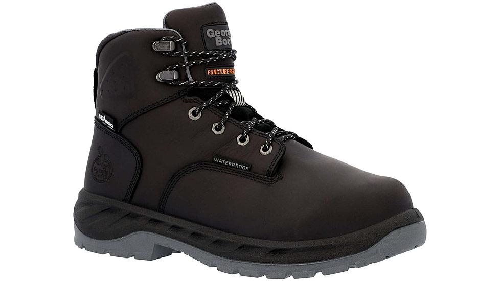 Georgia Boot OT Internal Metatarsal Alloy Toe Puncture Resistant 6in Work Boot - Mens, Medium, Black, 9, GB00562-090M