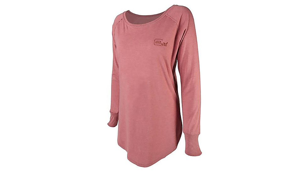 Glock Girl Confidence Long Sleeve Cotton/Polyester/Rayon Tunic - Womens, Extra Large, Blush, AP960348
