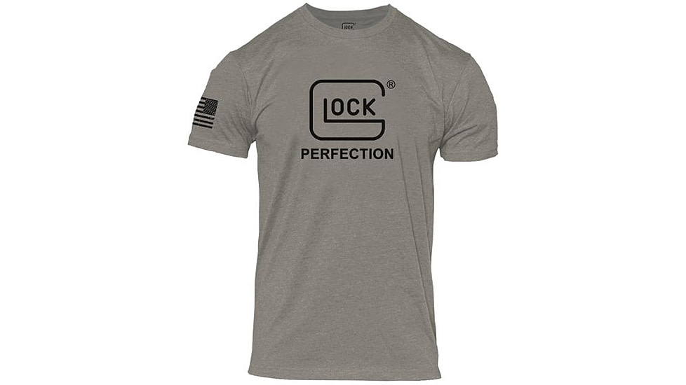 Glock Perfection Graphic T-Shirt - Men's, Stone Gray, Large, AP96380
