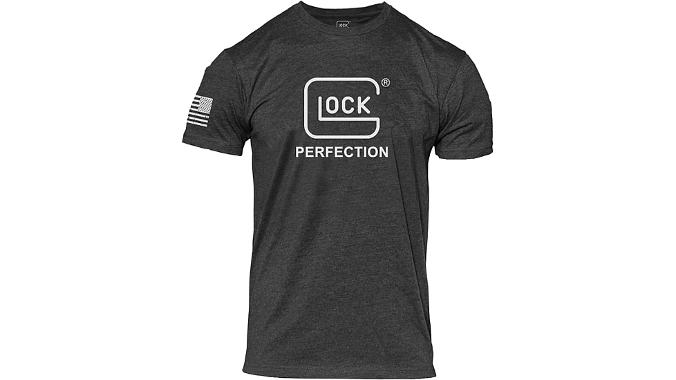 Glock Perfection Graphic T-Shirt - Men's, Charcoal, Medium, AP96386