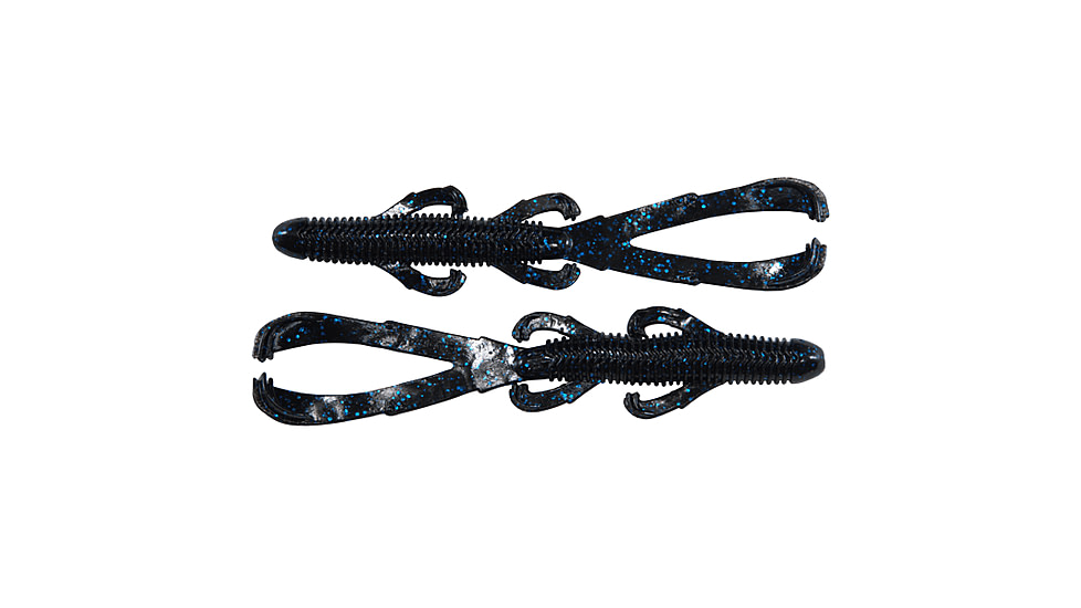 Googan Squad Trench Hawg, 6in, Black Blue Flake, GTH-BLB