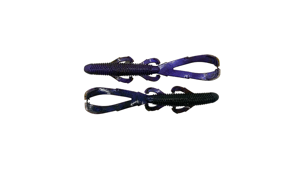 Googan Squad Trench Hawg, 6in, Green Pumpkin Purple, GTH-GPU