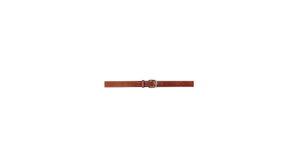Gould &amp; Goodrich Reinforced 1.25in Shooters Belt w/Brass Buckle, 36in, Chestnut Brown, 190-36BR