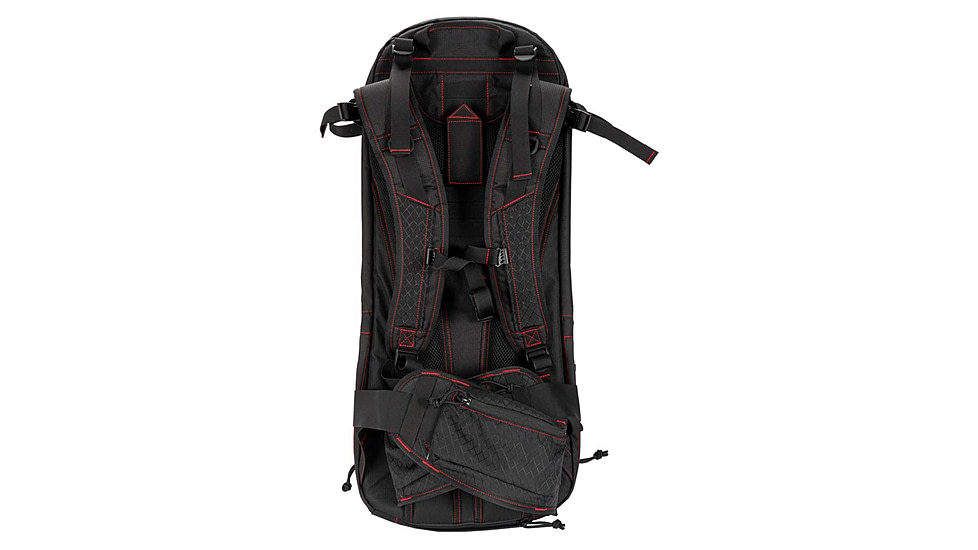 Grey Ghost Gear Apparition Short Barreled Rifle Bag, Black/Black Diamond with Red Stitching, GTG5874-2-2D