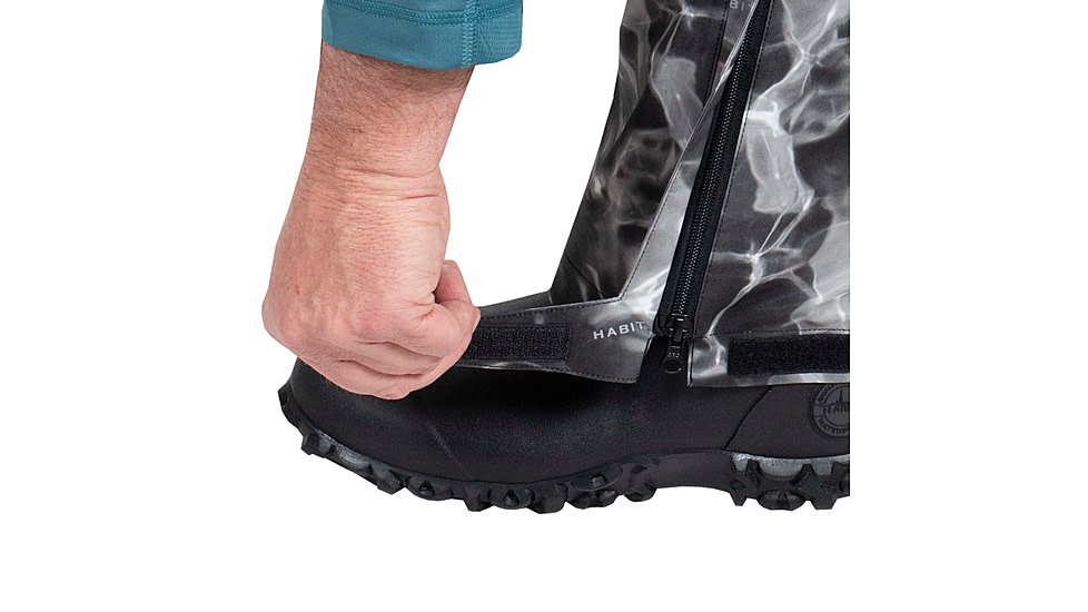 Habit Anglers Bluff Rain Bib - Mens, Habit Gray Waves/Black, 2XL, RS10033-7A7-2X