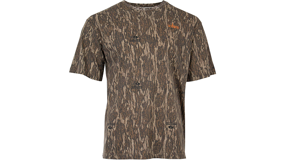 Habit Bear Cave Camo Short Sleeve Tee - Mens, Mossy Oak Bottomland, Large, TS10005-014-L