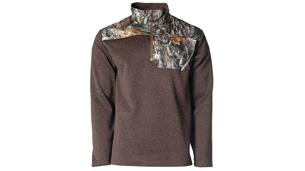 Habit Crater Valley Sweater Fleece 1/4 Zip Jacket - Mens, RT Edge/Cub Heather, Large, FJ10031-5K9-L