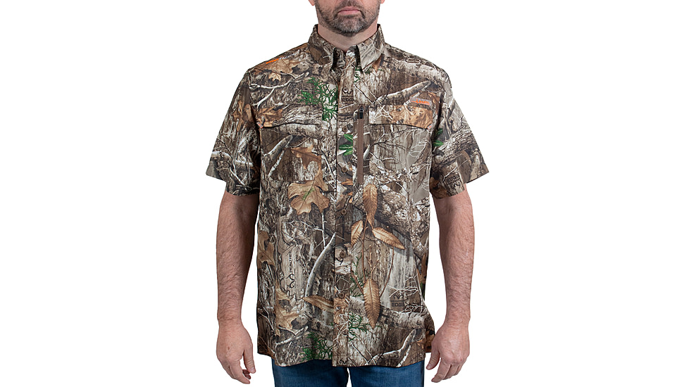 Habit Hatcher Pass Camo Guide Short Sleeve Shirt - Mens, Realtree Edge, Small, TS1476-922-S