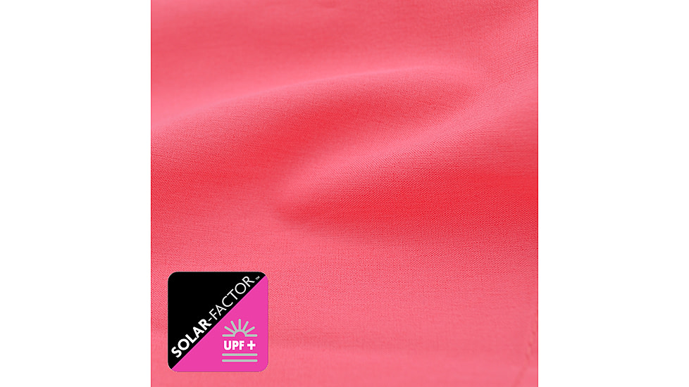 Habit Trapper Junction River Short Sleeve Shirt - Womens, Calypso Coral, Medium, TS10034-2B7-WM