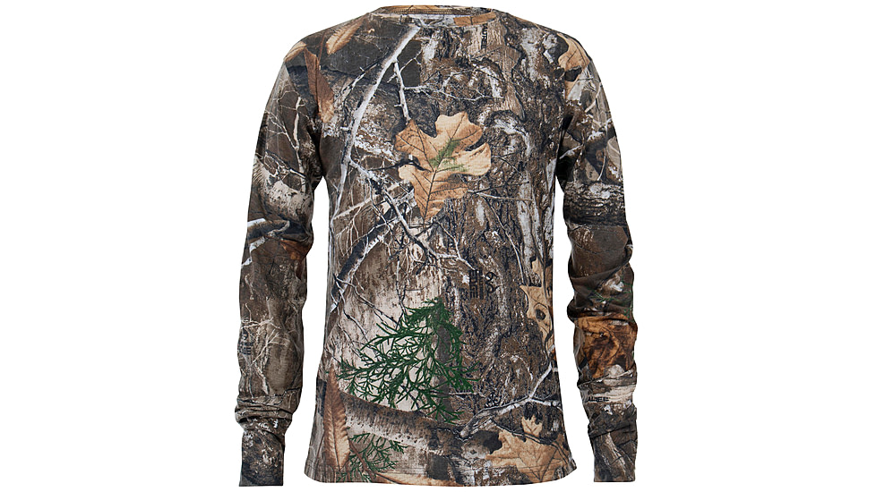 Habit Youth Bear Cave Camo Long Sleeve Tee, Realtree Edge, Medium, TS10010-922-YM