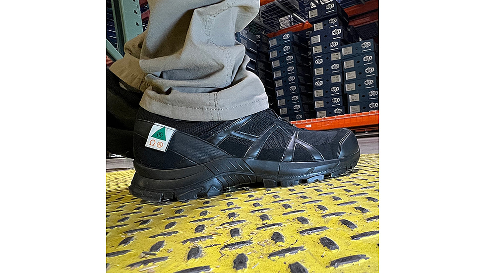 HAIX 42.1 Low Black Eagle Safety Boot, 8.5US, Wide, Black, 8.5, 610013W-8.5