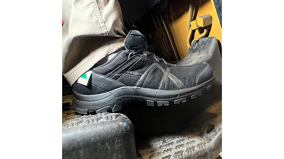 HAIX 42.1 Low Black Eagle Safety Boot, 8.5US, Wide, Black, 8.5, 610013W-8.5