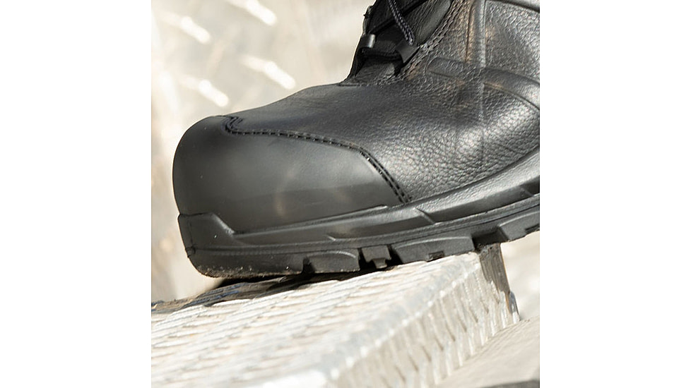 HAIX Black Eagle Safety 55 Mid, Side-Zip, Mens Boots, Black, 7 Extra Wide, 620012XW-7