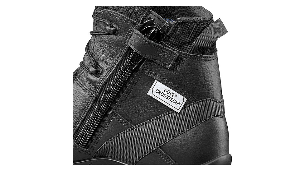 HAIX Black Eagle Safety 55 Mid, Side-Zip, Mens Boots, Black, 7 Extra Wide, 620012XW-7