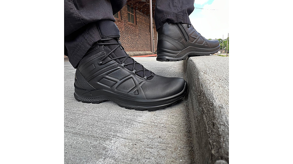 HAIX Eagle Tactical 2.0 GTX Mid Side Zip Boots - Mens, Black, 8.5 US, Wide, 340043W-8.5