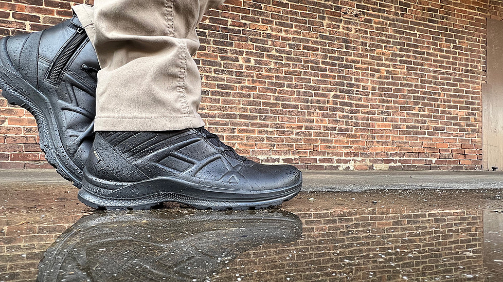 HAIX Eagle Tactical 2.0 GTX Mid Side Zip Boots - Mens, Black, 8.5 US, Wide, 340043W-8.5