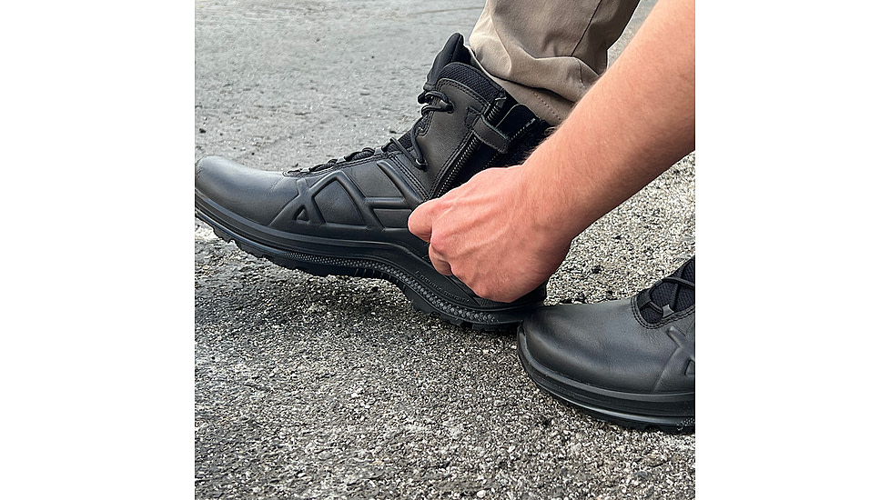 HAIX Eagle Tactical 2.0 GTX Mid Side Zip Boots - Mens, Black, 8.5 US, Wide, 340043W-8.5