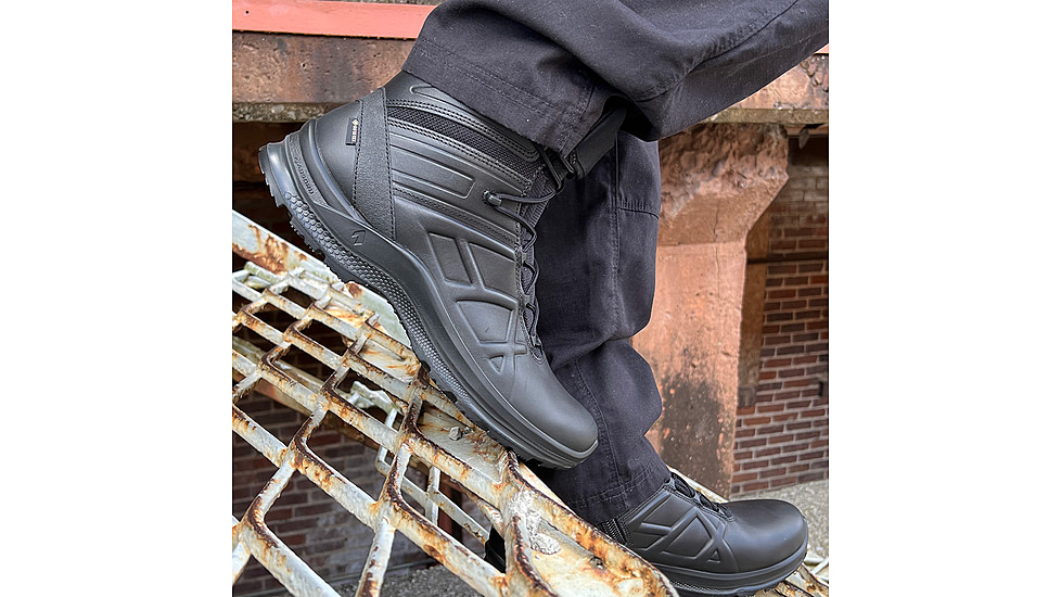 HAIX Eagle Tactical 2.0 GTX Mid Side Zip Boots - Mens, Black, 8.5 US, Wide, 340043W-8.5
