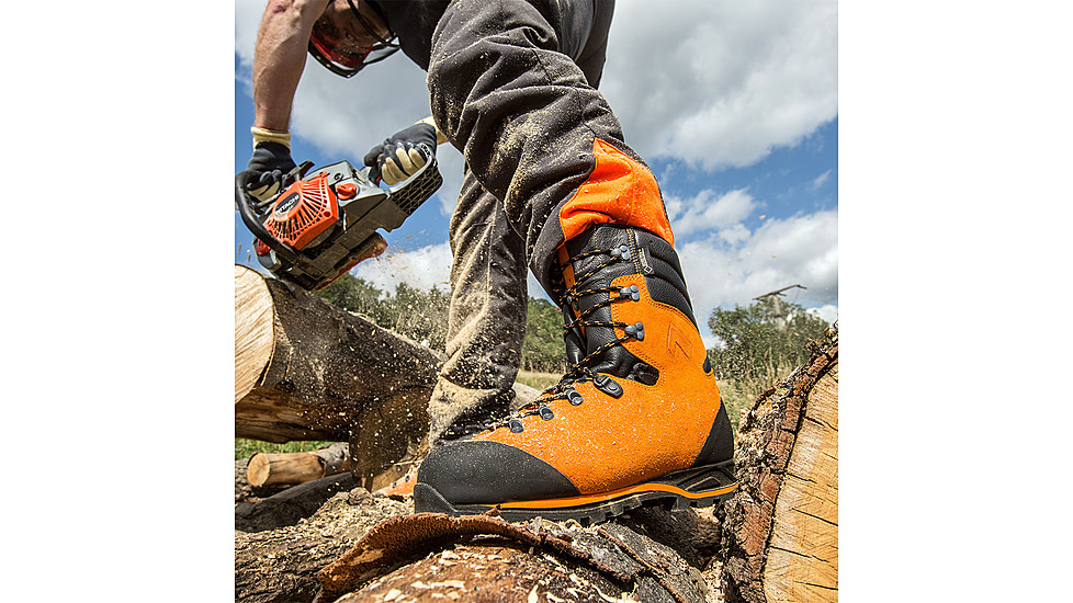 HAIX Mens Protector Prime Work Boot, Orange, 10, 603102W-10