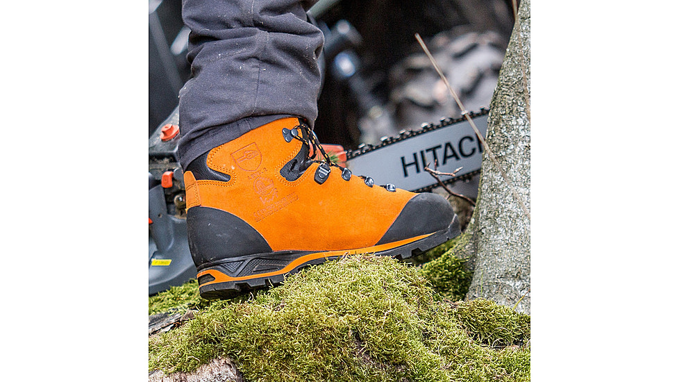 HAIX Mens Protector Prime Work Boot, Orange, 10, 603102W-10