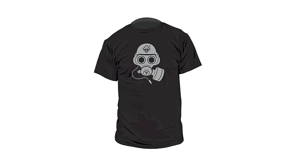Hazard 4 Gas Mask Cotton T-Shirt - Men's, Black, Extra Small, APRG-GAS-BLK-XS