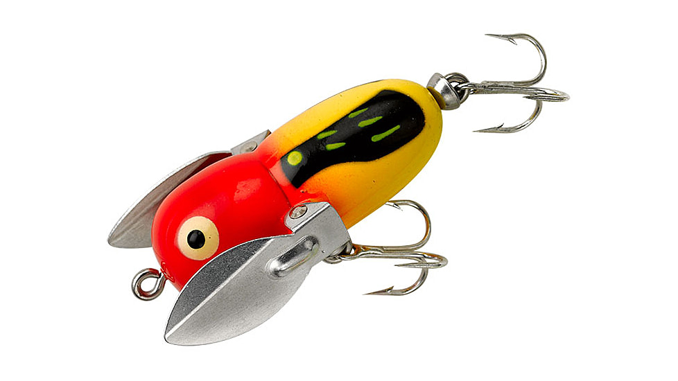 Heddon Crazy Crawler Topwater Fishing Lure, 1 3/4in, Yellow Hornet, X9120YRH