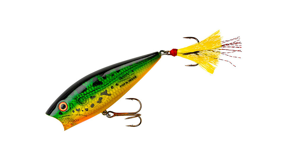 Heddon Pop'n Image Topwater Bait, 3 1/4in, 2/5 oz, Bullfrog, X9220DBF