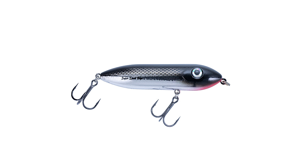 Heddon Super Spook Boyo Topwater Walking Bait, 3in, 3/8 oz, Black Shiner, X923502