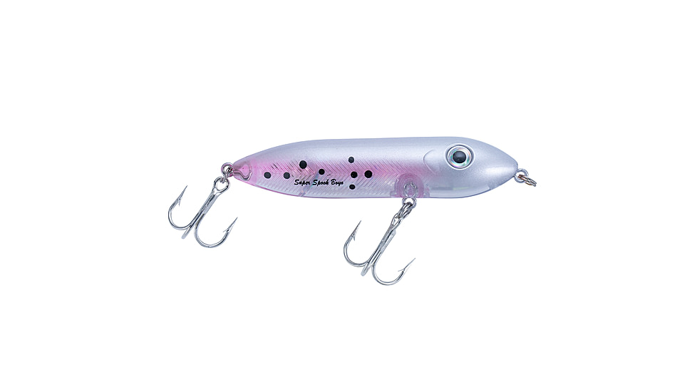 Heddon Super Spook Boyo Topwater Walking Bait, 3in, 3/8 oz, Sweet Tooth, X9235532